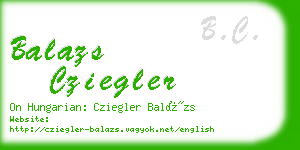 balazs cziegler business card